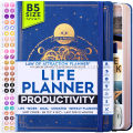12-Month Undated Weekly and Monthly Life Planner Journal